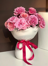 RoseBlüte Keramische Rosenvase – Künstlerische blumenförmige Vase