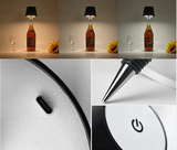 VinoLux Kabellose LED-Tischlampe in Weinflaschen-Form