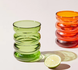 RippleWave Lux Glasbecher 250 ml – Kreativer hitzebeständiger Design-Trinkbecher