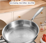 TitaLux – Pure Titanpfanne mit Fischschuppen-Hammerschlagmuster